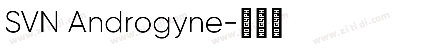 SVN Androgyne字体转换
